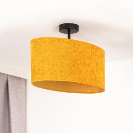 Duolla - Πλαφονιέρα οροφής OVAL 1xE27/15W/230V καφέ