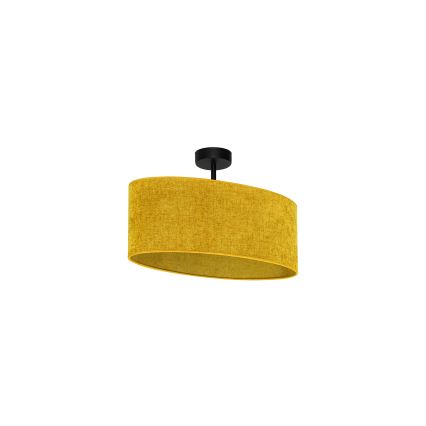 Duolla - Πλαφονιέρα οροφής OVAL 1xE27/15W/230V καφέ