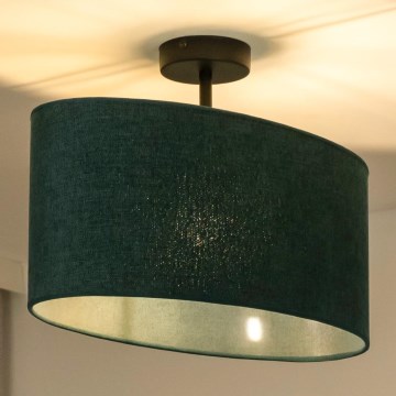 Duolla - Πλαφονιέρα οροφής OVAL 1xE27/15W/230V πράσινο