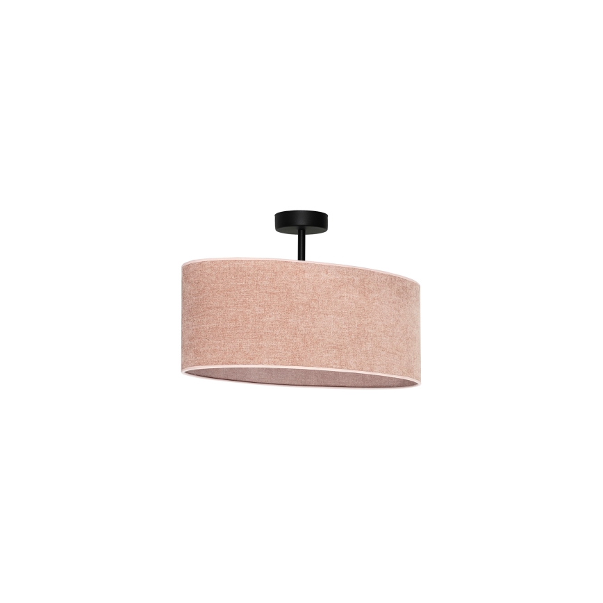 Duolla - Πλαφονιέρα οροφής OVAL 1xE27/15W/230V ροζ