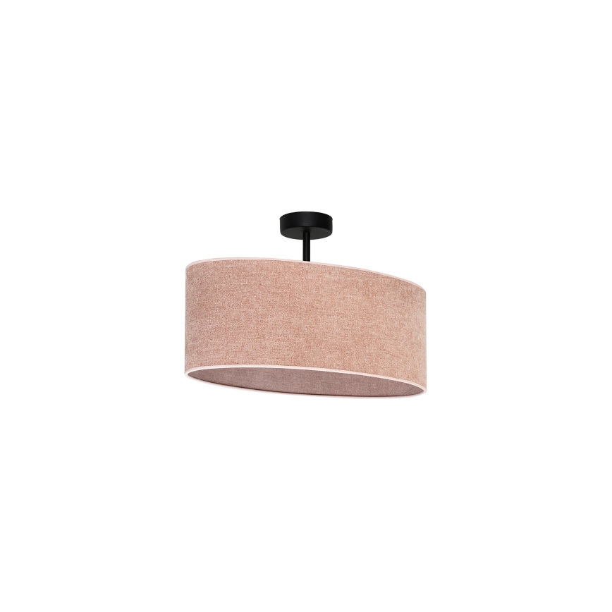 Duolla - Πλαφονιέρα οροφής OVAL 1xE27/15W/230V ροζ