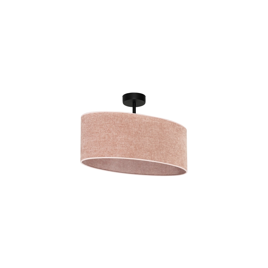 Duolla - Πλαφονιέρα οροφής OVAL 1xE27/15W/230V ροζ