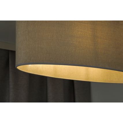 Duolla - Πλαφονιέρα οροφής OVAL 2xE27/15W/230V γκρι
