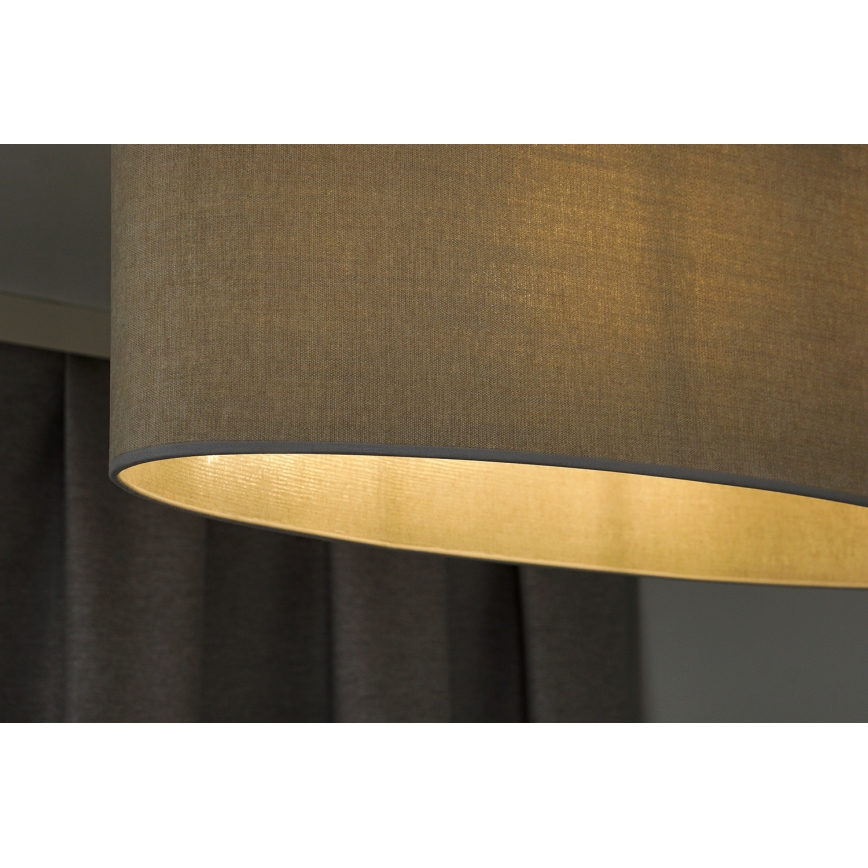 Duolla - Πλαφονιέρα οροφής OVAL 2xE27/15W/230V γκρι