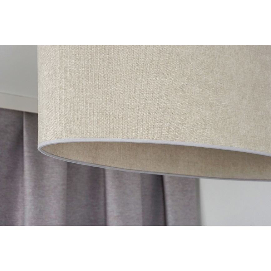 Duolla - Πλαφονιέρα οροφής OVAL 2xE27/15W/230V γκρι