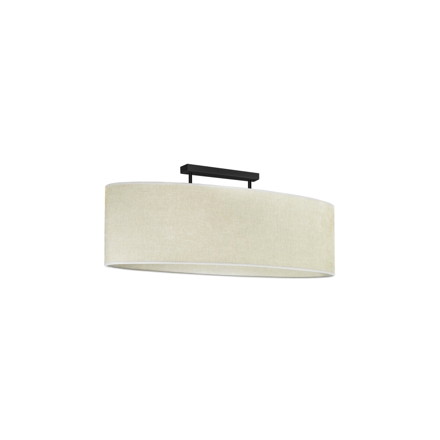 Duolla - Πλαφονιέρα οροφής OVAL 2xE27/15W/230V γκρι