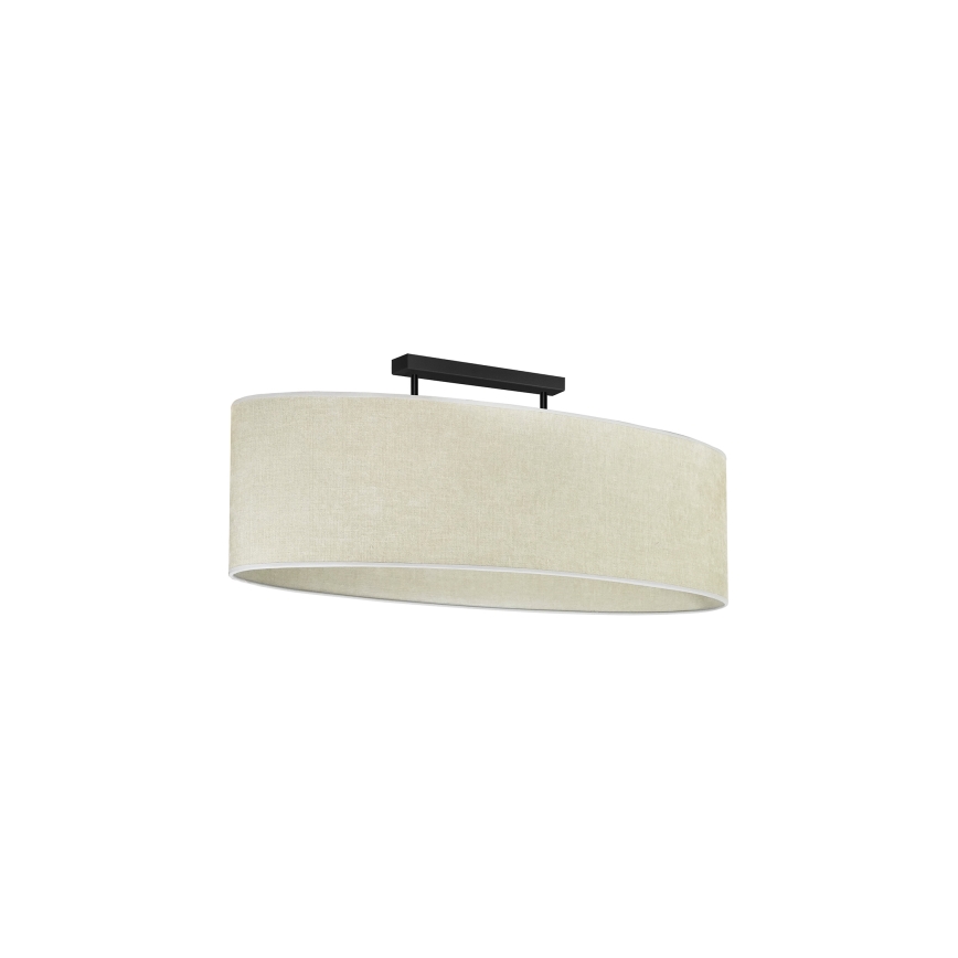 Duolla - Πλαφονιέρα οροφής OVAL 2xE27/15W/230V γκρι
