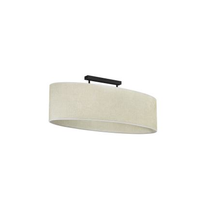 Duolla - Πλαφονιέρα οροφής OVAL 2xE27/15W/230V γκρι