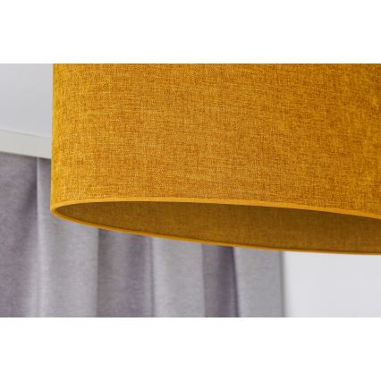 Duolla - Πλαφονιέρα οροφής OVAL 2xE27/15W/230V καφέ