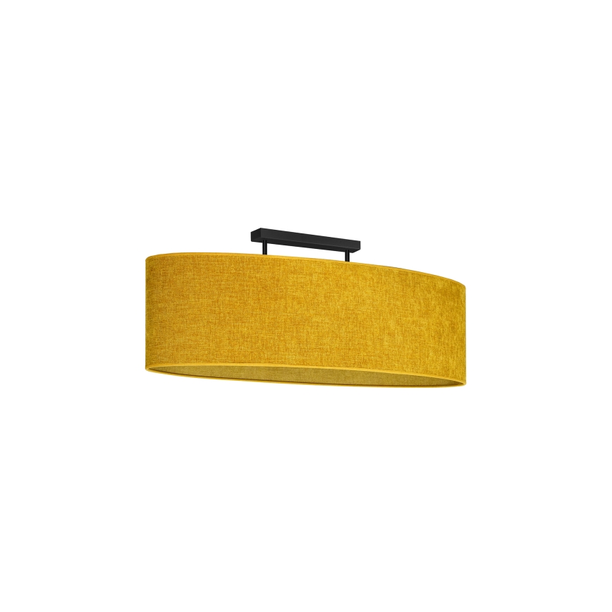 Duolla - Πλαφονιέρα οροφής OVAL 2xE27/15W/230V καφέ