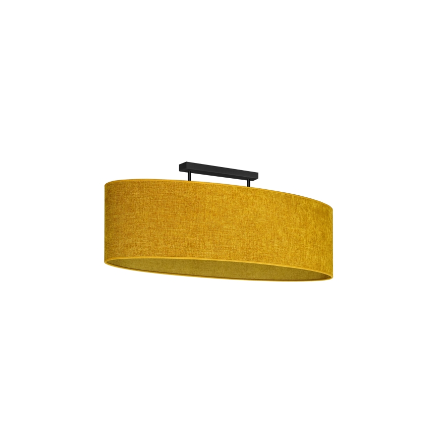 Duolla - Πλαφονιέρα οροφής OVAL 2xE27/15W/230V καφέ