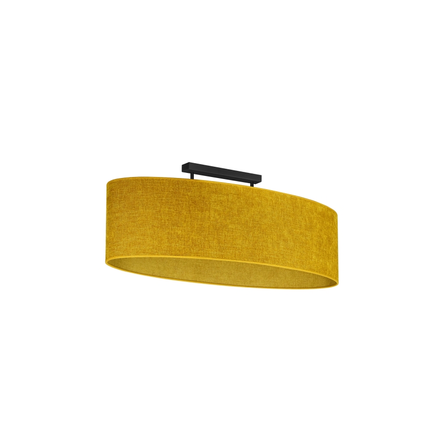 Duolla - Πλαφονιέρα οροφής OVAL 2xE27/15W/230V καφέ