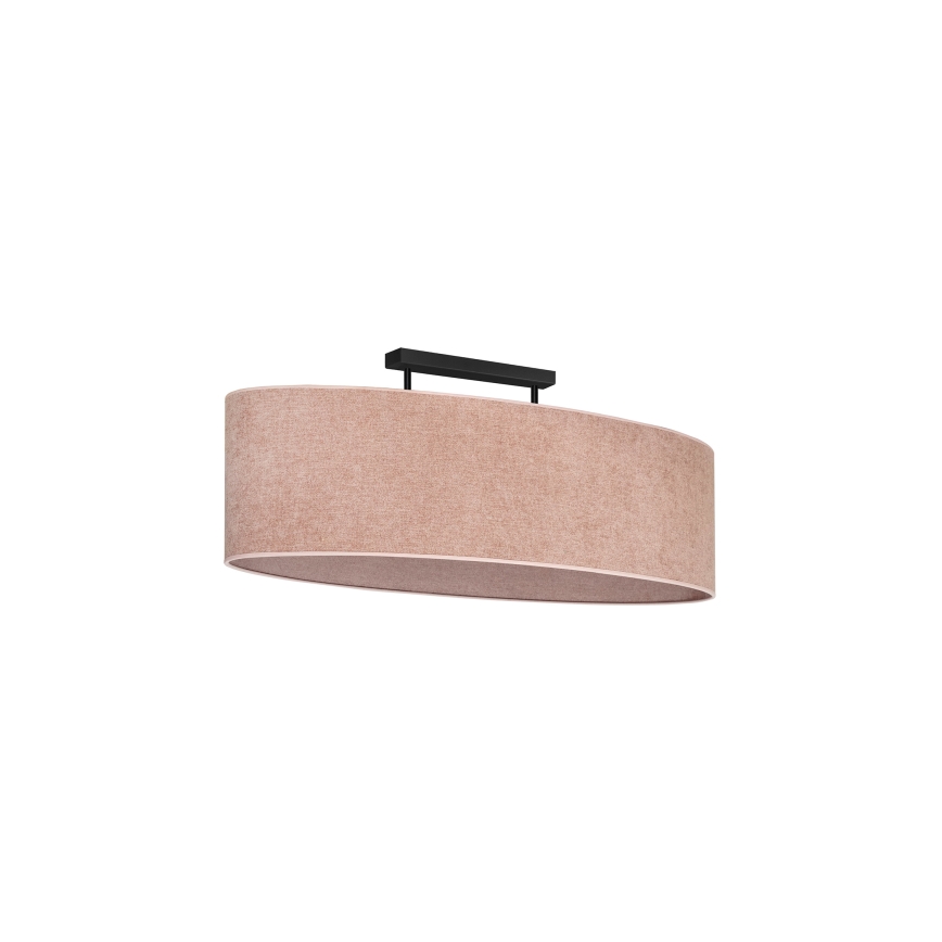 Duolla - Πλαφονιέρα οροφής OVAL 2xE27/15W/230V ροζ