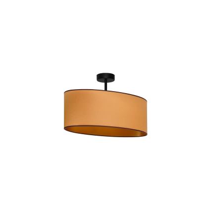 Duolla - Πλαφονιέρα οροφής OVAL VEGAN 1xE27/15W/230V καφέ