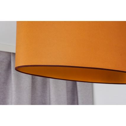 Duolla - Πλαφονιέρα οροφής OVAL VEGAN 2xE27/15W/230V καφέ