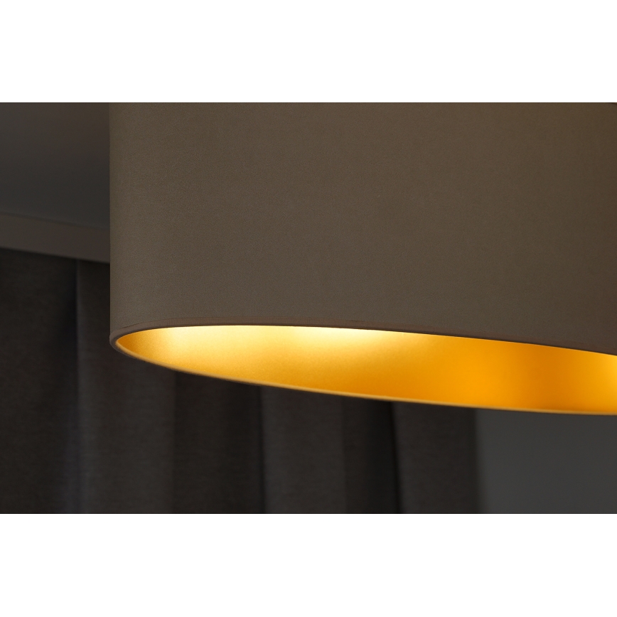 Duolla - Πλαφονιέρα οροφής OVAL VEGAN 2xE27/15W/230V κρεμ