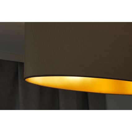 Duolla - Πλαφονιέρα οροφής OVAL VEGAN 2xE27/15W/230V μπεζ