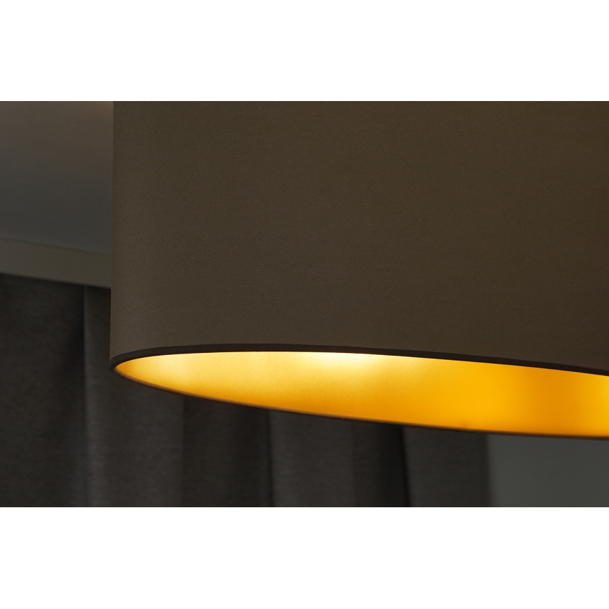 Duolla - Πλαφονιέρα οροφής OVAL VEGAN 2xE27/15W/230V μπεζ