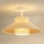 Duolla - Πλαφονιέρα οροφής RIO RATTAN 1xE27/15W/230V διάμετρος 45 cm μπεζ/rattan