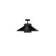 Duolla - Πλαφονιέρα οροφής RIO RATTAN 1xE27/15W/230V μαύρο/χρυσαφί