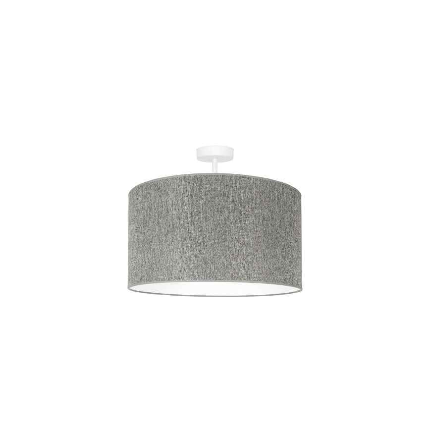 Duolla - Πλαφονιέρα οροφής ROLLER ECO RECYCLING 1xE27/15W/230V διάμετρος 45 cm γκρι