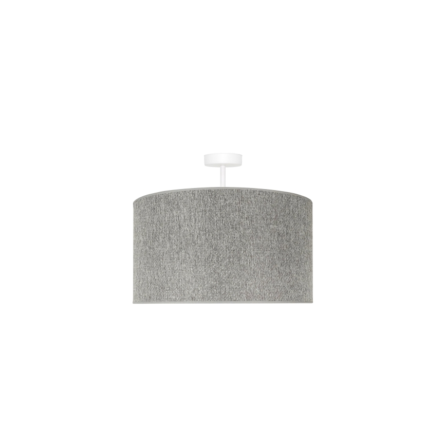 Duolla - Πλαφονιέρα οροφής ROLLER ECO RECYCLING 1xE27/15W/230V διάμετρος 45 cm γκρι
