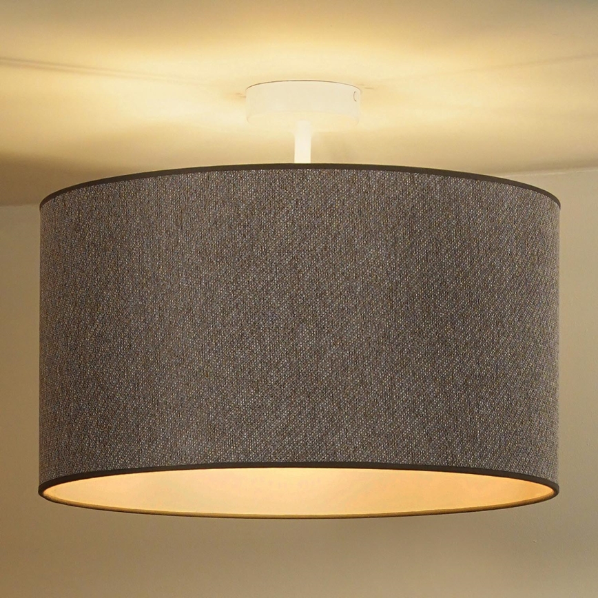 Duolla - Πλαφονιέρα οροφής ROLLER ECO RECYCLING 1xE27/15W/230V διάμετρος 45 cm καφέ