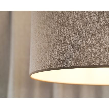 Duolla - Πλαφονιέρα οροφής ROLLER ECO RECYCLING 1xE27/15W/230V διάμετρος 45 cm καφέ