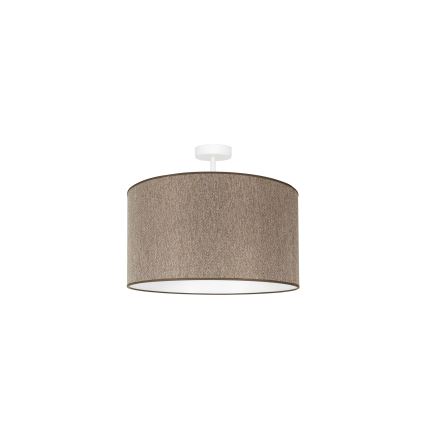 Duolla - Πλαφονιέρα οροφής ROLLER ECO RECYCLING 1xE27/15W/230V διάμετρος 45 cm καφέ
