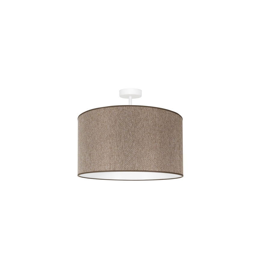 Duolla - Πλαφονιέρα οροφής ROLLER ECO RECYCLING 1xE27/15W/230V διάμετρος 45 cm καφέ