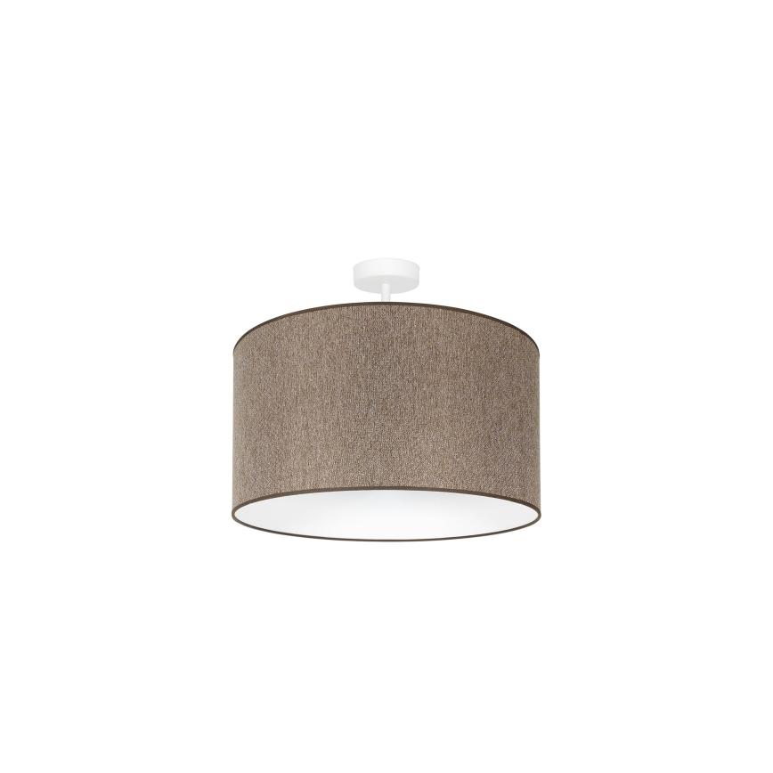 Duolla - Πλαφονιέρα οροφής ROLLER ECO RECYCLING 1xE27/15W/230V διάμετρος 45 cm καφέ
