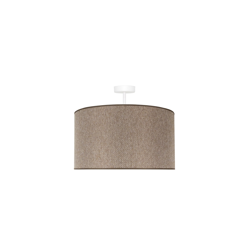 Duolla - Πλαφονιέρα οροφής ROLLER ECO RECYCLING 1xE27/15W/230V διάμετρος 45 cm καφέ