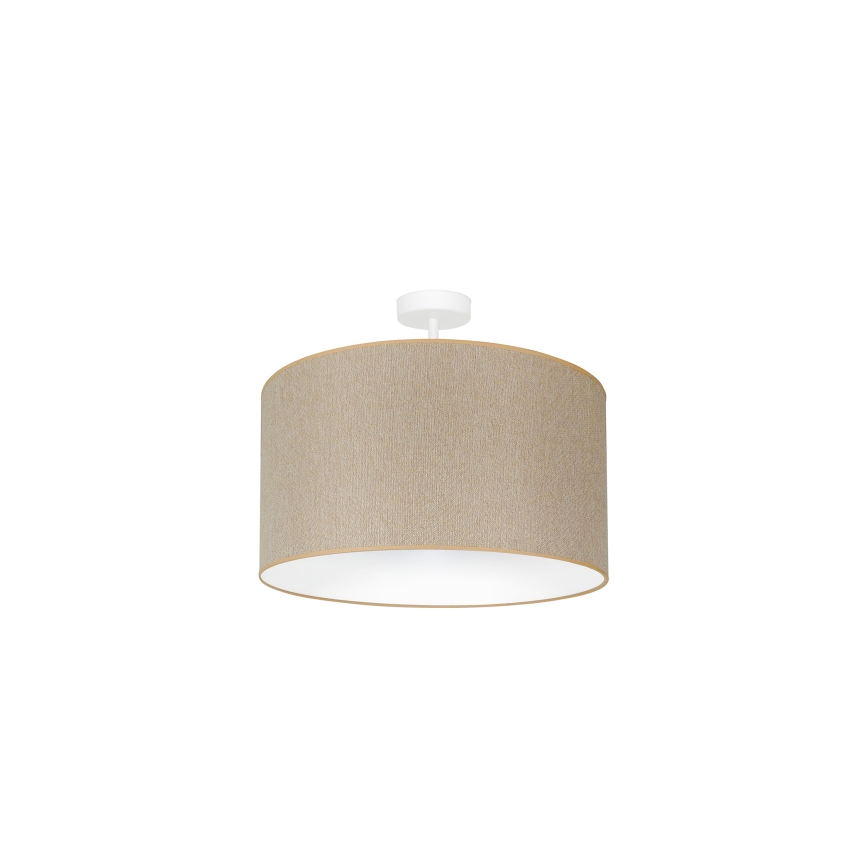 Duolla - Πλαφονιέρα οροφής ROLLER ECO RECYCLING 1xE27/15W/230V διάμετρος 45 cm κρεμ