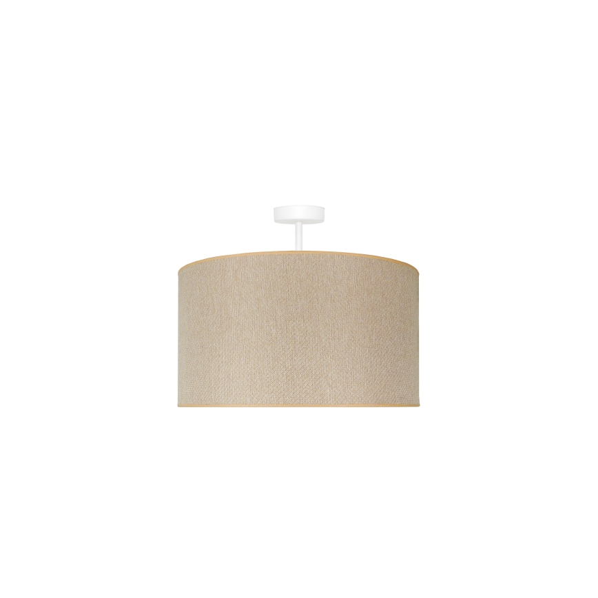 Duolla - Πλαφονιέρα οροφής ROLLER ECO RECYCLING 1xE27/15W/230V διάμετρος 45 cm κρεμ