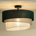 Duolla - Πλαφονιέρα οροφής TRIO 1xE27/15W/230V διάμετρος 45 cm πράσινο/γκρι/λευκό