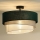 Duolla - Πλαφονιέρα οροφής TRIO 1xE27/15W/230V διάμετρος 45 cm πράσινο/γκρι/λευκό