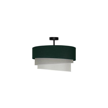 Duolla - Πλαφονιέρα οροφής TRIO 1xE27/15W/230V διάμετρος 45 cm πράσινο/γκρι/λευκό