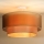 Duolla - Πλαφονιέρα οροφής WOOD BOHO 1xE27/15W/230V διάμετρος 45 cm χαλκός/μπεζ