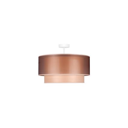 Duolla - Πλαφονιέρα οροφής WOOD BOHO 1xE27/15W/230V διάμετρος 45 cm χαλκός/μπεζ