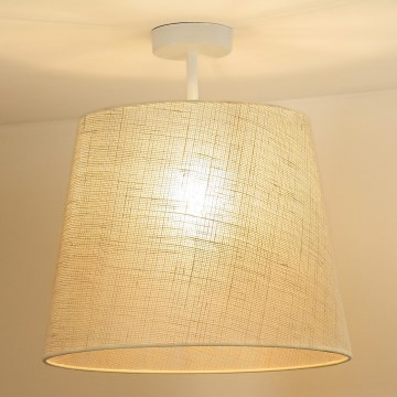 Duolla - Πλαφονιέρα οροφής YUTE 1xE27/15W/230V διάμετρος 38 cm γκρι