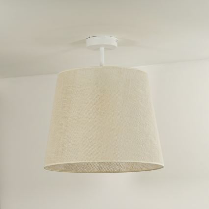 Duolla - Πλαφονιέρα οροφής YUTE 1xE27/15W/230V διάμετρος 38 cm γκρι