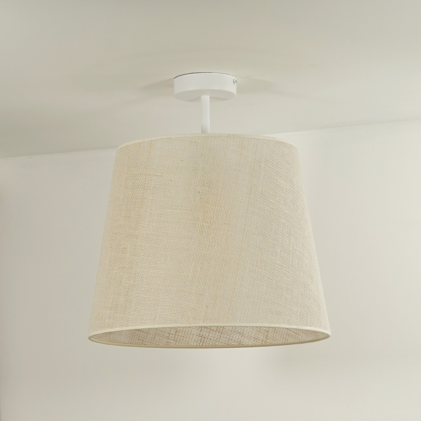 Duolla - Πλαφονιέρα οροφής YUTE 1xE27/15W/230V διάμετρος 38 cm γκρι