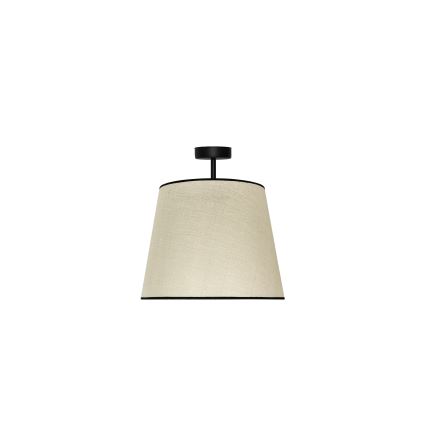Duolla - Πλαφονιέρα οροφής YUTE 1xE27/15W/230V διάμετρος 38 cm γκρι/μαύρο