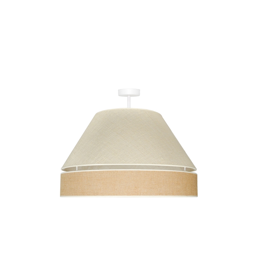 Duolla - Πλαφονιέρα οροφής YUTE AVIGNON 1xE27/15W/230V διάμετρος 60 cm γκρι/καφέ