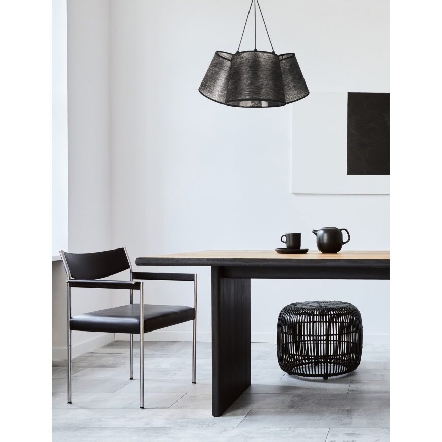 Duolla - Πολύφωτο κρεμαστό ROSSA 3xE27/40W/230V μαύρο