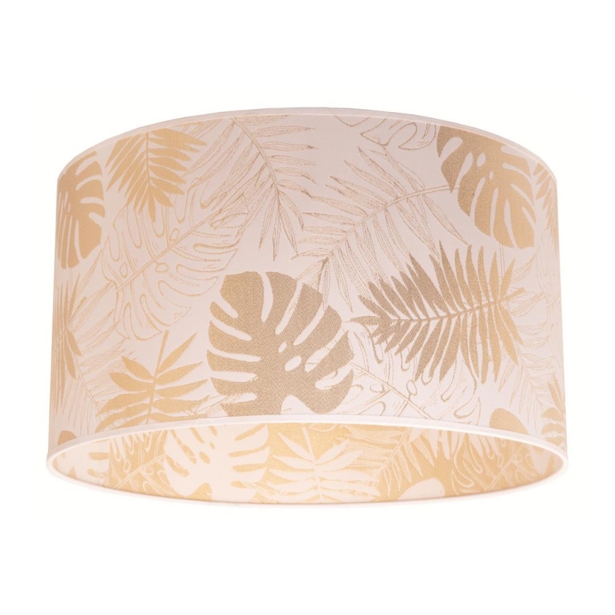Duolla - Φωτιστικό οροφής ARECA 1xE27/40W/230V διάμετρος 45 cm ορείχαλκος/λευκό