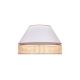 Duolla - Φωτιστικό οροφής AVIGNON 1xE27/15W/230V διάμετρος 50 cm λευκό/rattan