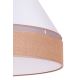 Duolla - Φωτιστικό οροφής AVIGNON 1xE27/15W/230V διάμετρος 50 cm λευκό/καφέ
