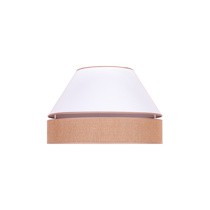 Duolla - Φωτιστικό οροφής AVIGNON 1xE27/15W/230V διάμετρος 50 cm λευκό/καφέ
