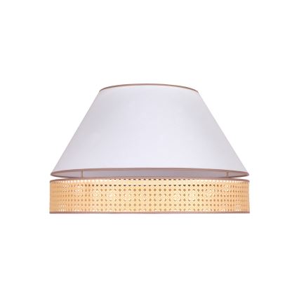Duolla - Φωτιστικό οροφής AVIGNON 3xE27/15W/230V διάμετρος 60 cm λευκό/rattan